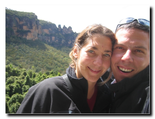 18 Three Sisters im Hintergrund